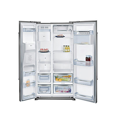 Neff KA3902I20G American Style Fridge Freezer, A+ Energy Rating, 90cm Wide, Stainless Steel Neff KA3902I20G American Style Fridge Freezer, A+ Energy Rating, 90cm Wide, Stainless Steel